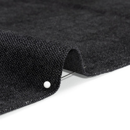 Crypton Ebony Stain Resistant Performance Upholstery Chenille Woven Detail