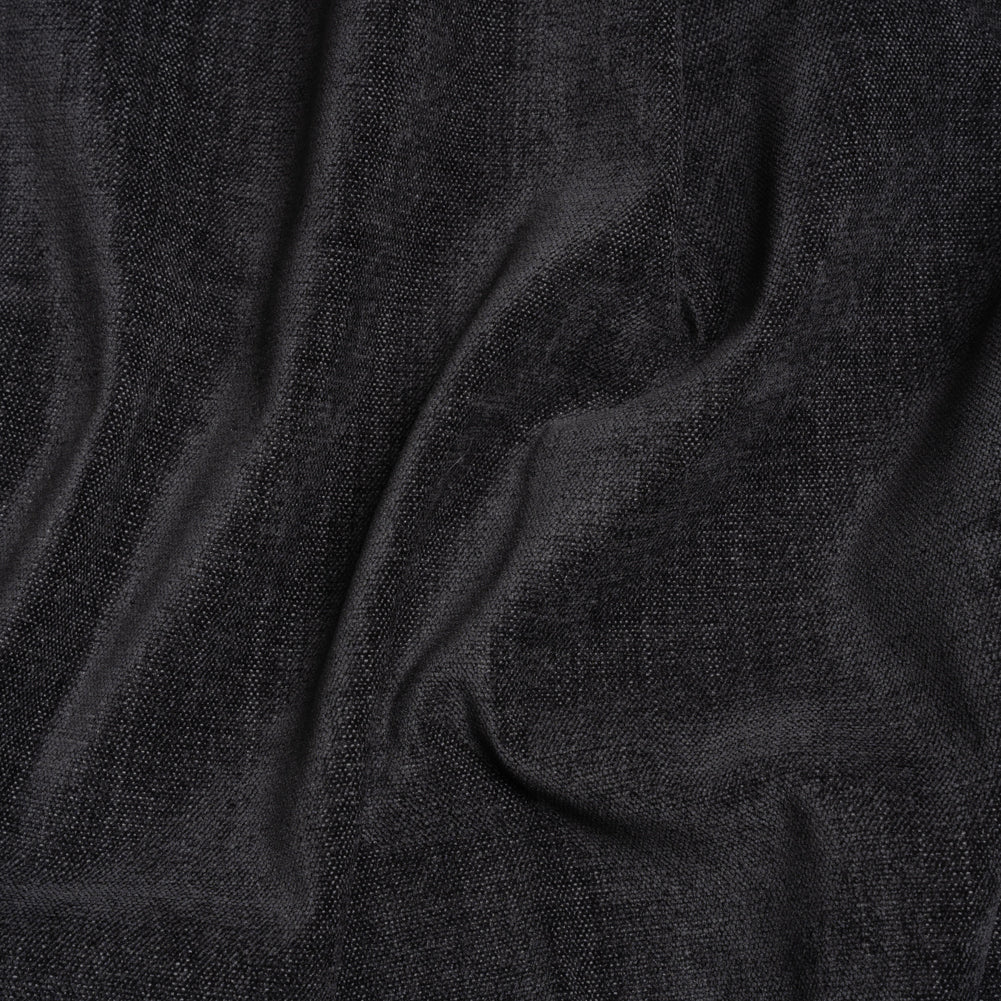 Crypton Ebony Stain Resistant Performance Upholstery Chenille Woven