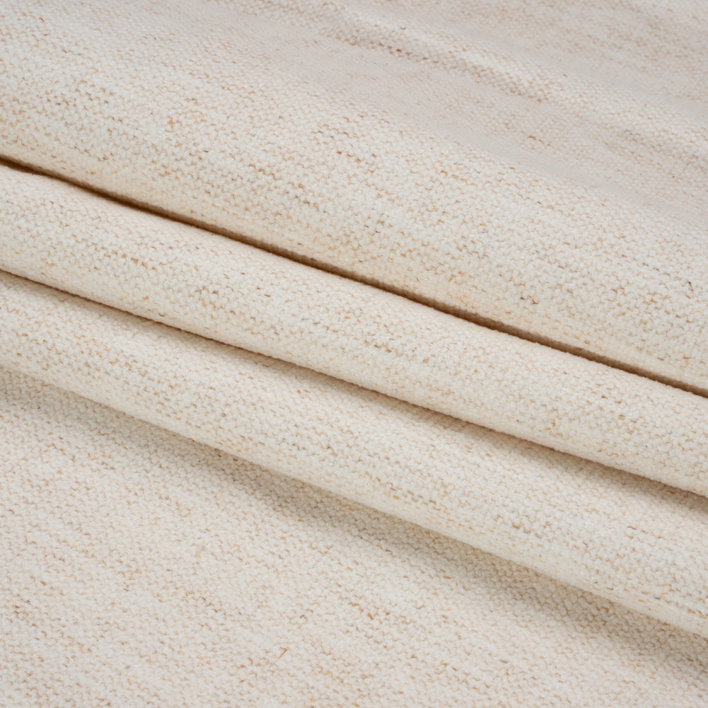 Crypton Snow Stain Resistant Polyester and Linen Chenille Upholstery Woven Folded
