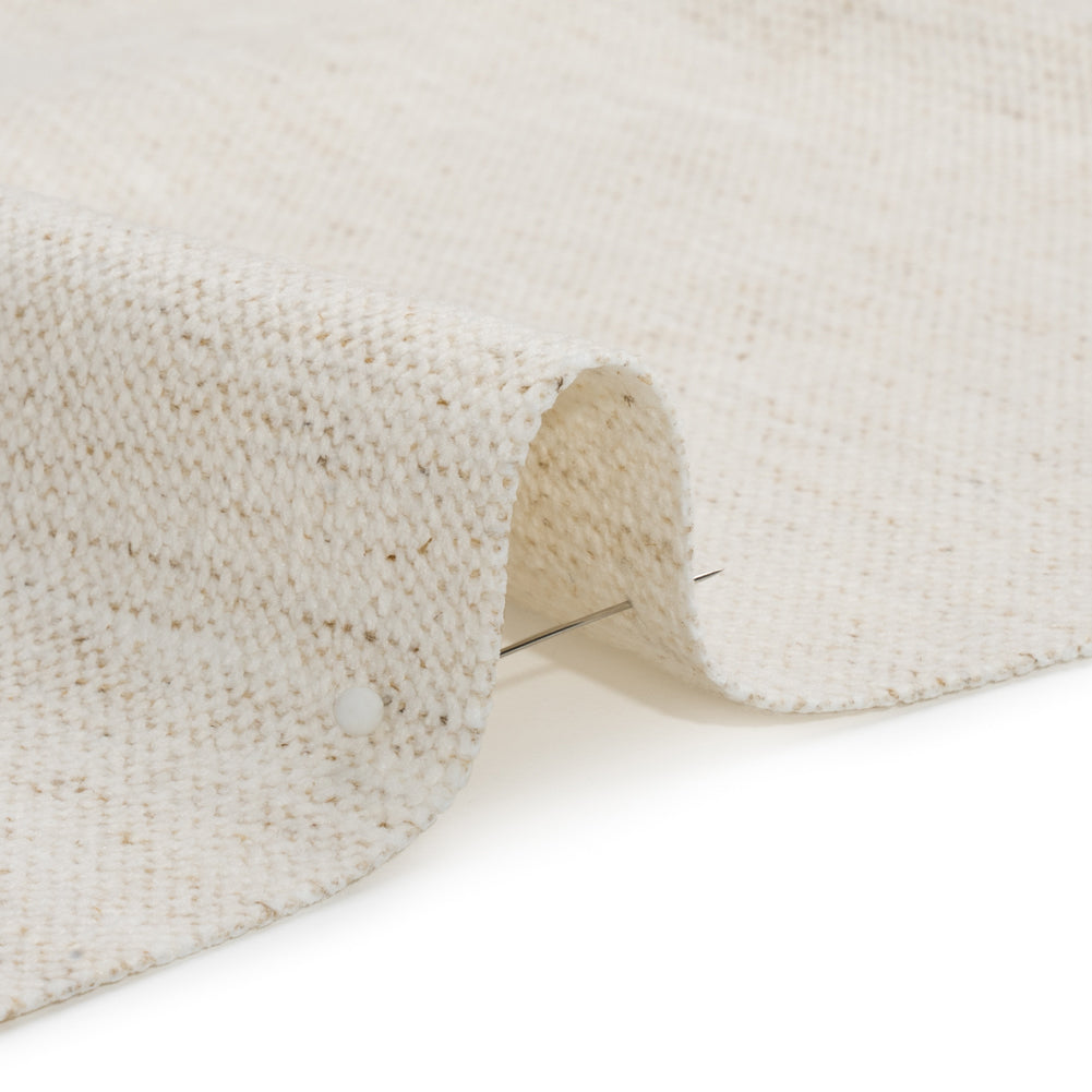 Crypton Snow Stain Resistant Polyester and Linen Chenille Upholstery Woven Detail
