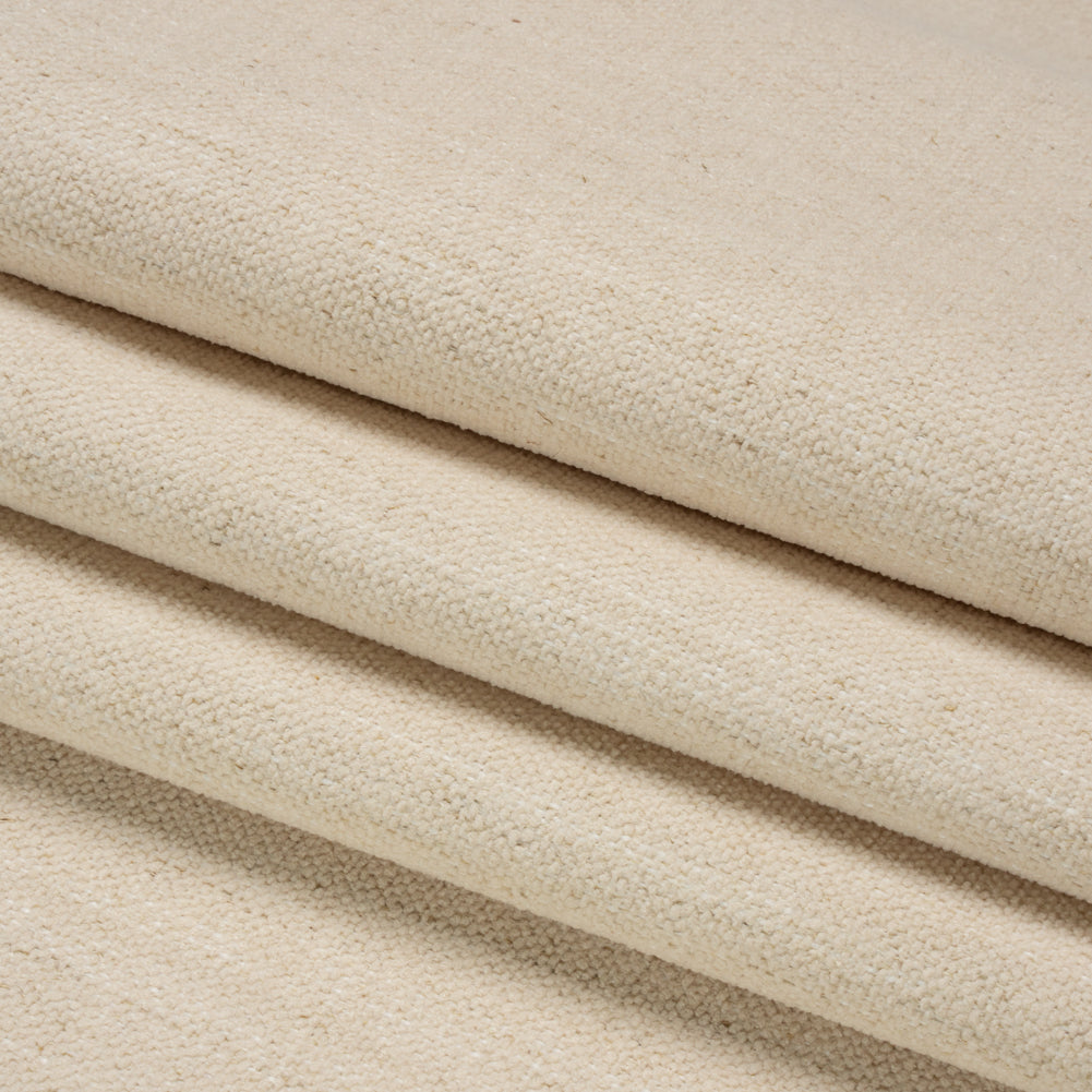 Crypton Eggshell Stain Resistant Polyester and Linen Chenille Upholstery Woven Folded