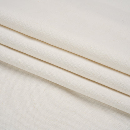 Crypton Marshmallow Stain Resistant Polyester and Linen Chenille Upholstery Woven Folded