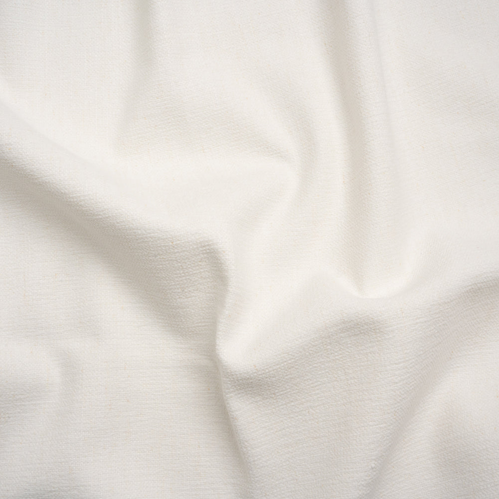 Crypton Marshmallow Stain Resistant Polyester and Linen Chenille Upholstery Woven