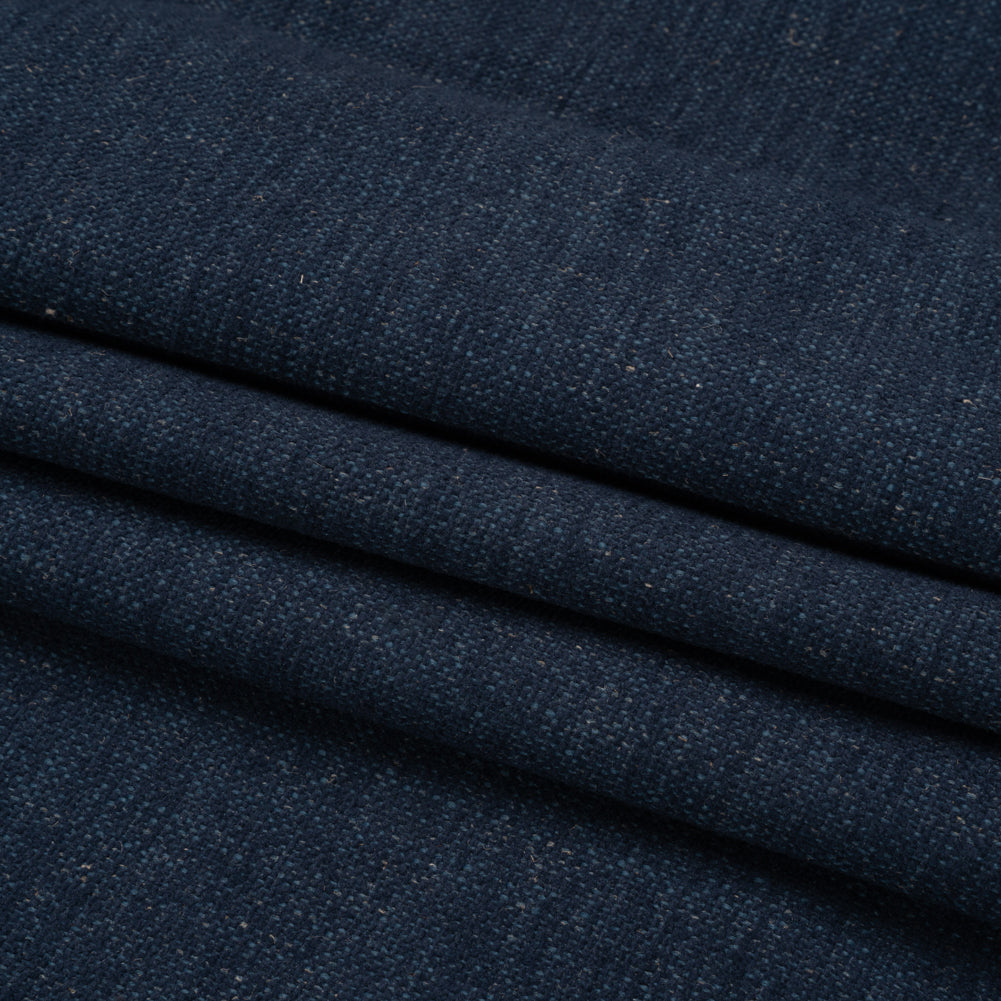 Crypton Ink Stain Resistant Polyester and Linen Chenille Upholstery Woven Folded