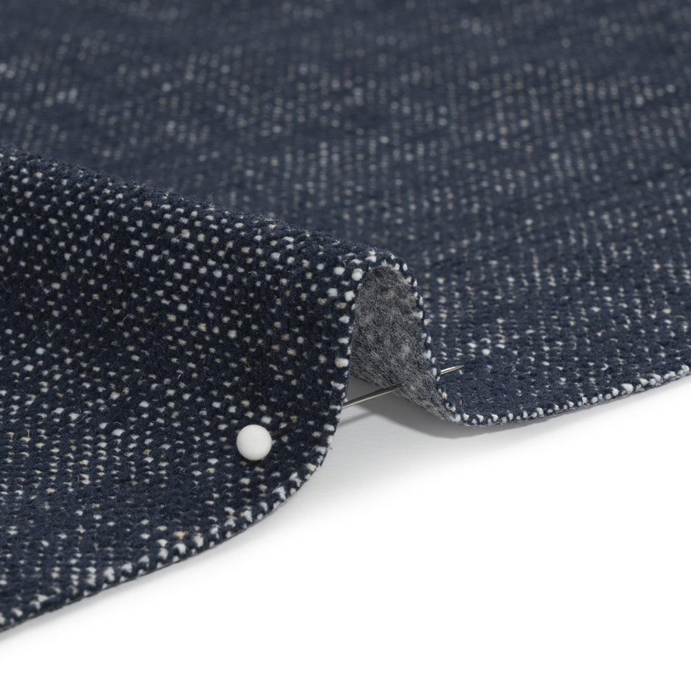 Crypton Indigo Stain Resistant Polyester and Linen Chenille Upholstery Woven Detail