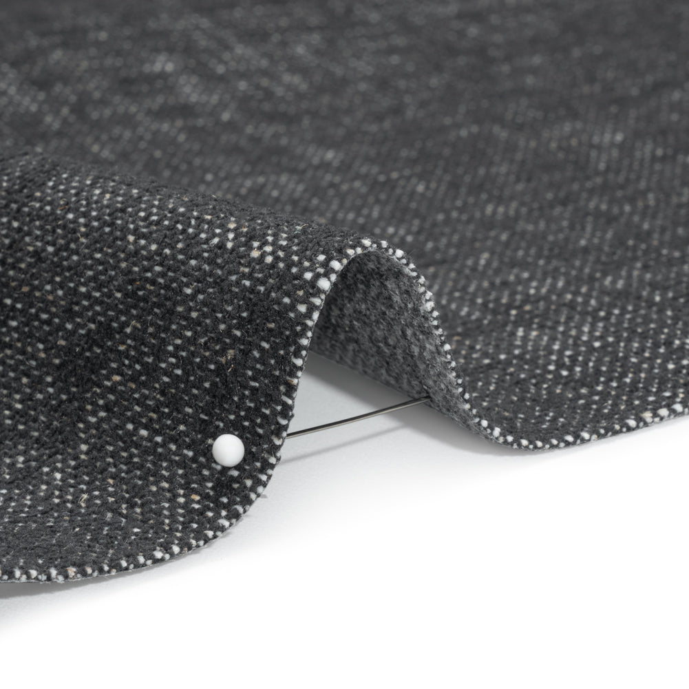 Crypton Charcoal Stain Resistant Polyester and Linen Chenille Upholstery Woven Detail