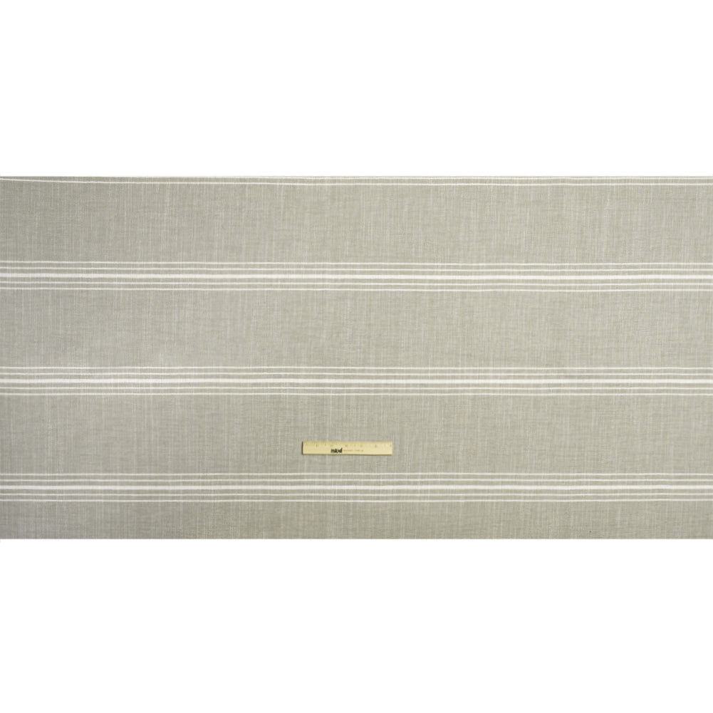 Crypton Stone Striped Stain Resistant Polyester and Linen Chenille Upholstery Woven Full