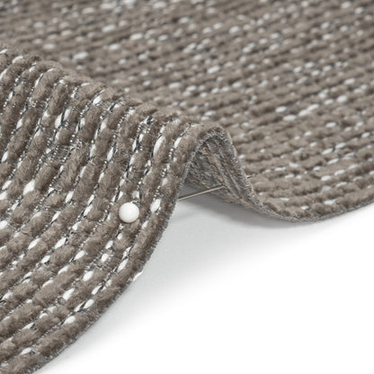Crypton Pewter Tweedy Stain Resistant Chenille Woven Detail