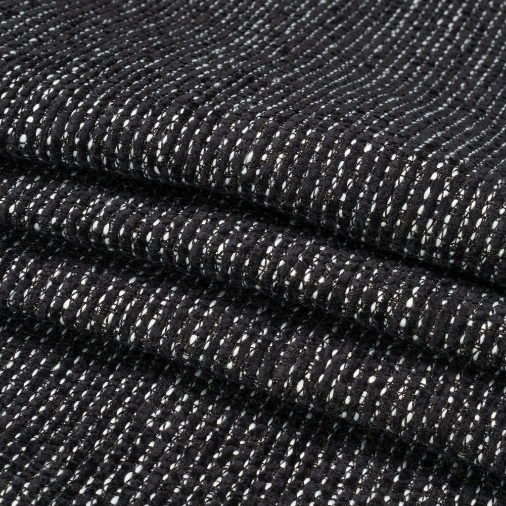 Crypton Tuxedo Tweedy Stain Resistant Chenille Woven Folded