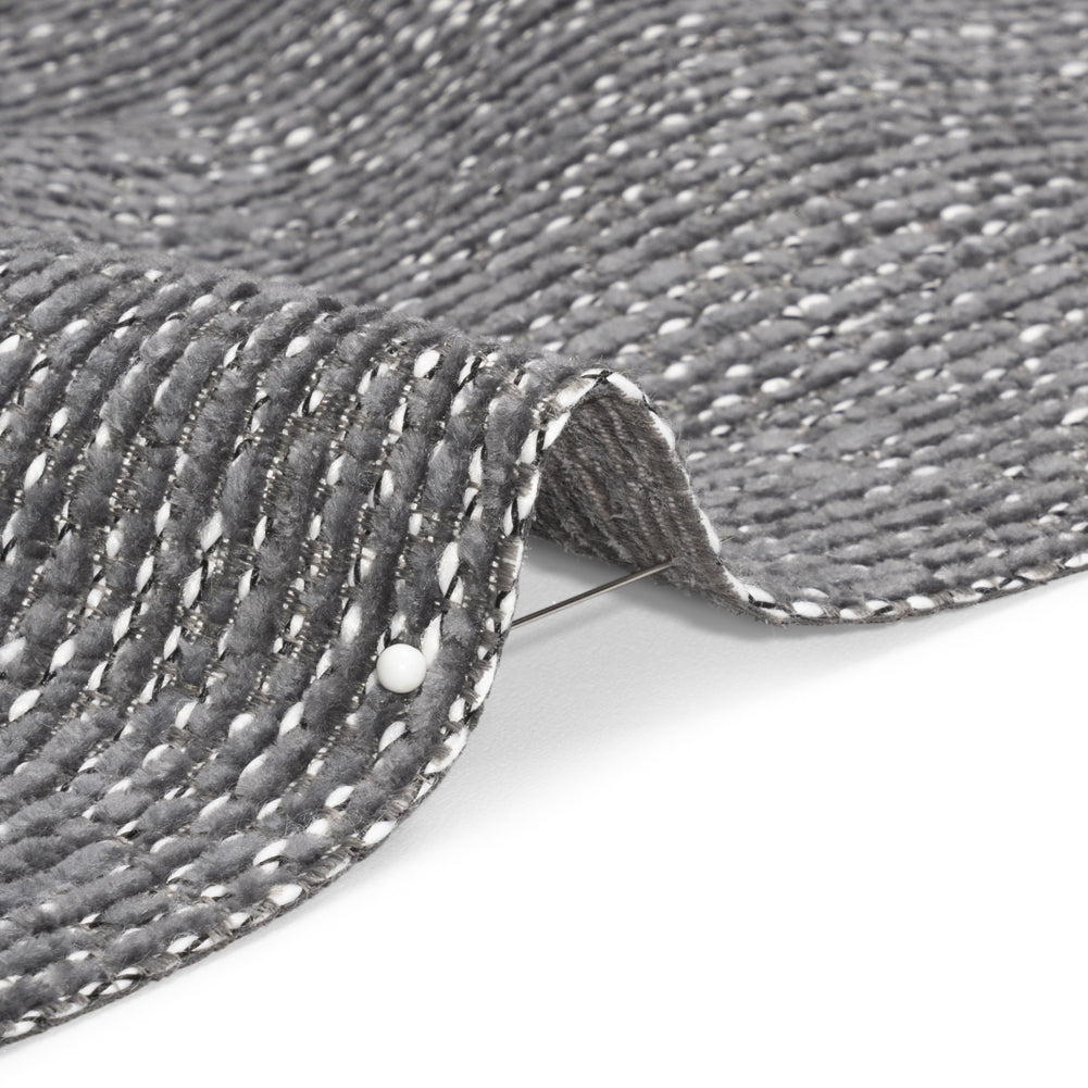 Crypton Platinum Tweedy Stain Resistant Chenille Woven Detail