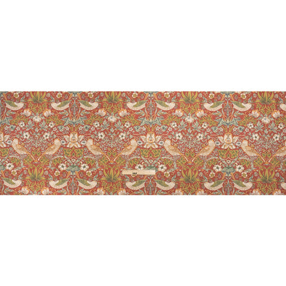 Red Strawberry Thief Printed Micro Chenille Full