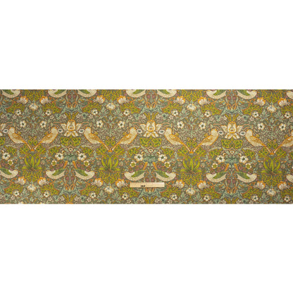 Green Strawberry Thief Printed Micro Chenille Full