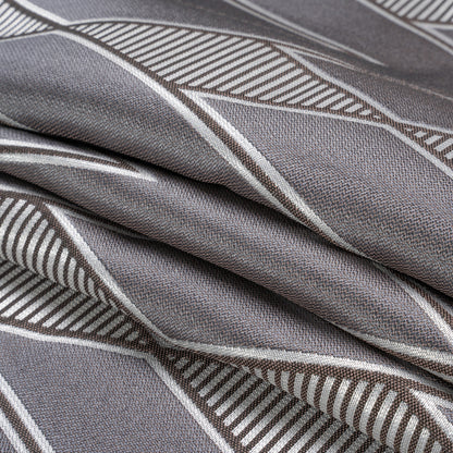 Silver, Charcoal and Gray Deco Diamonds Polyester Jacquard Folded
