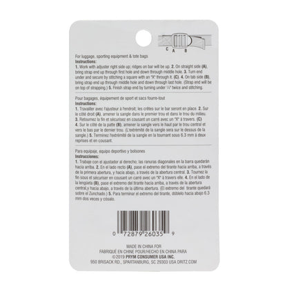 Dritz Black Strap Adjusters for 1" Strap - 2 ct Detail