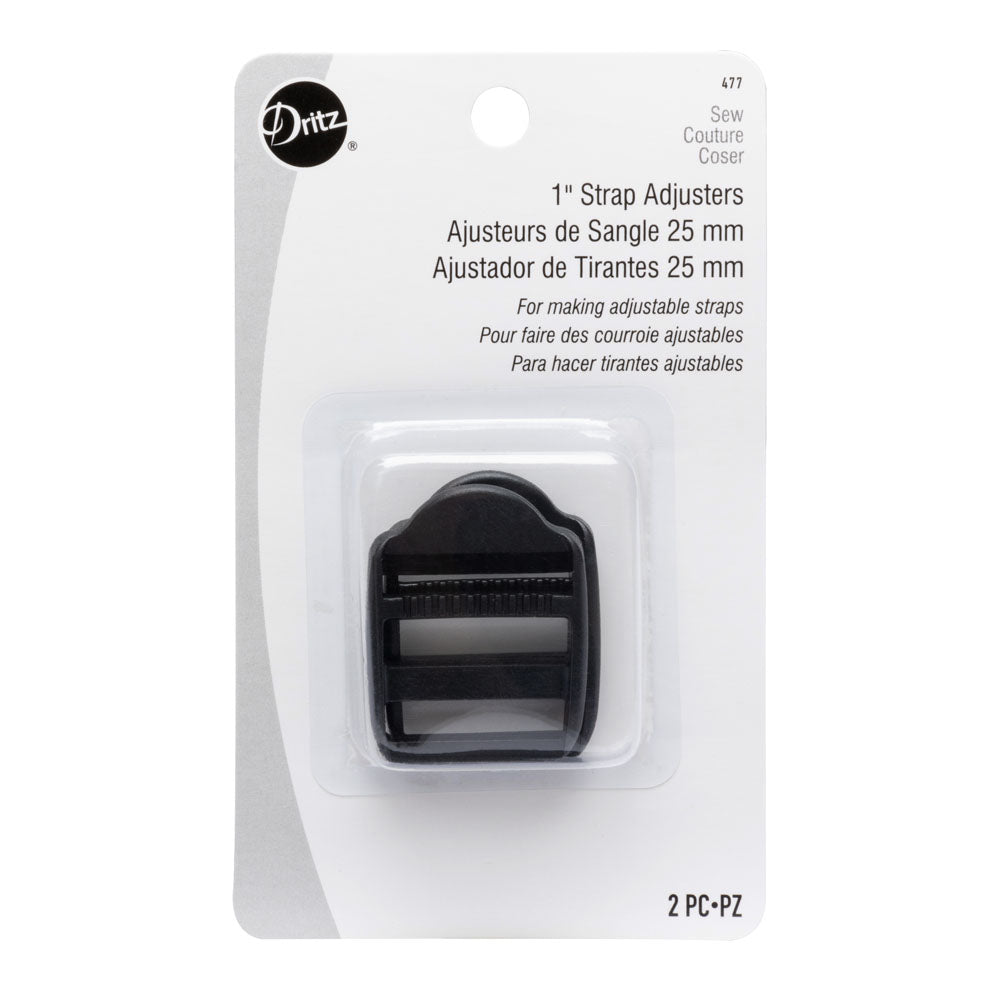 Dritz Black Strap Adjusters for 1" Strap - 2 ct