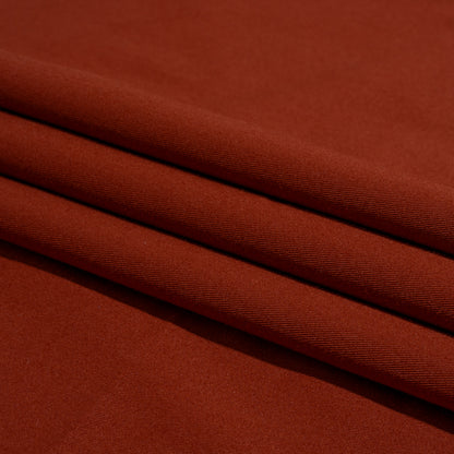 Carbon Brushed Stretch Khaki Twill - Dark Red - Averill Collection