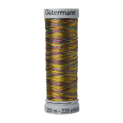 Gutermann Metallic Thread 200m - 9885 Variegated Red Apples