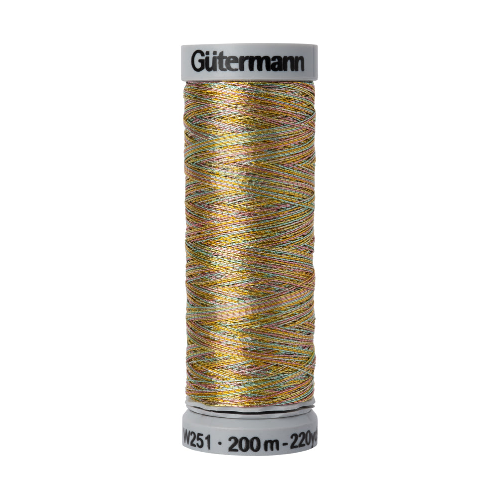 Gutermann Metallic Thread 200m - 9880 Variegated Summer Day