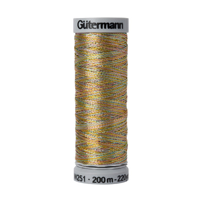 Gutermann Metallic Thread 200m - 9880 Variegated Summer Day