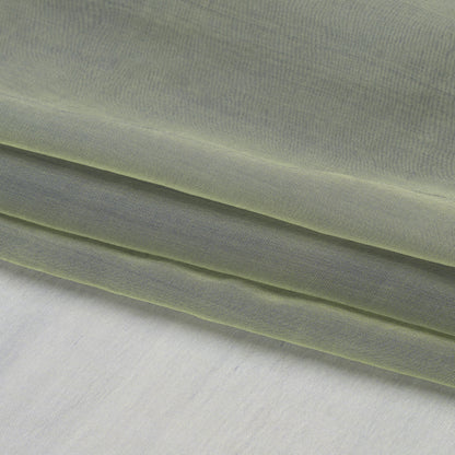 Chiffon-Like Silk Voile - Pale Yellow and Navy Iridescent - Adelaide Collection