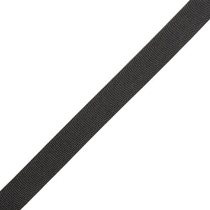 Dark Gray Polyester Knit Tape - 12mm Folded