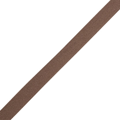 Brown Polyester Knit Tape - 12mm Folded