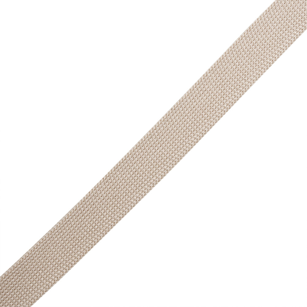 Beige Polyester Knit Tape - 9mm Folded