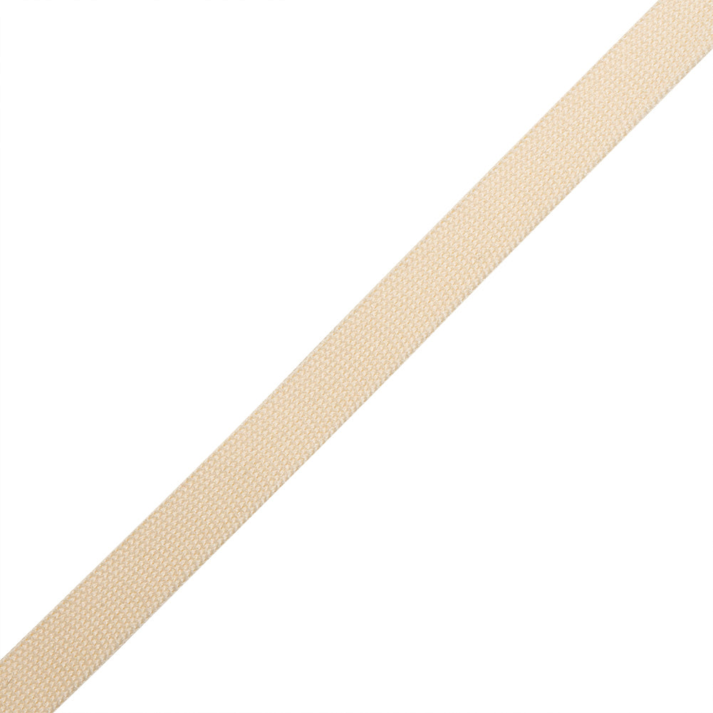 Cream Polyester Knit Tape - 9mm Folded