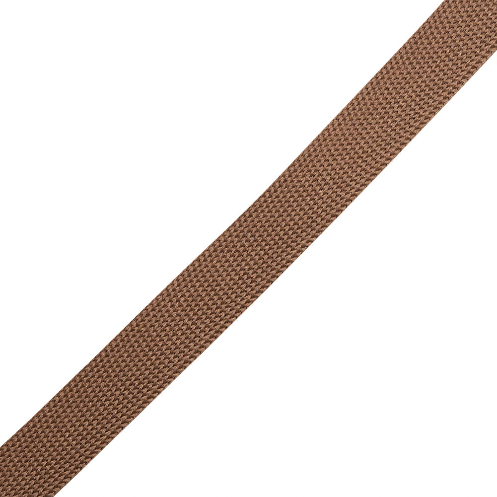 Brown Polyester Knit Tape - 9mm Folded