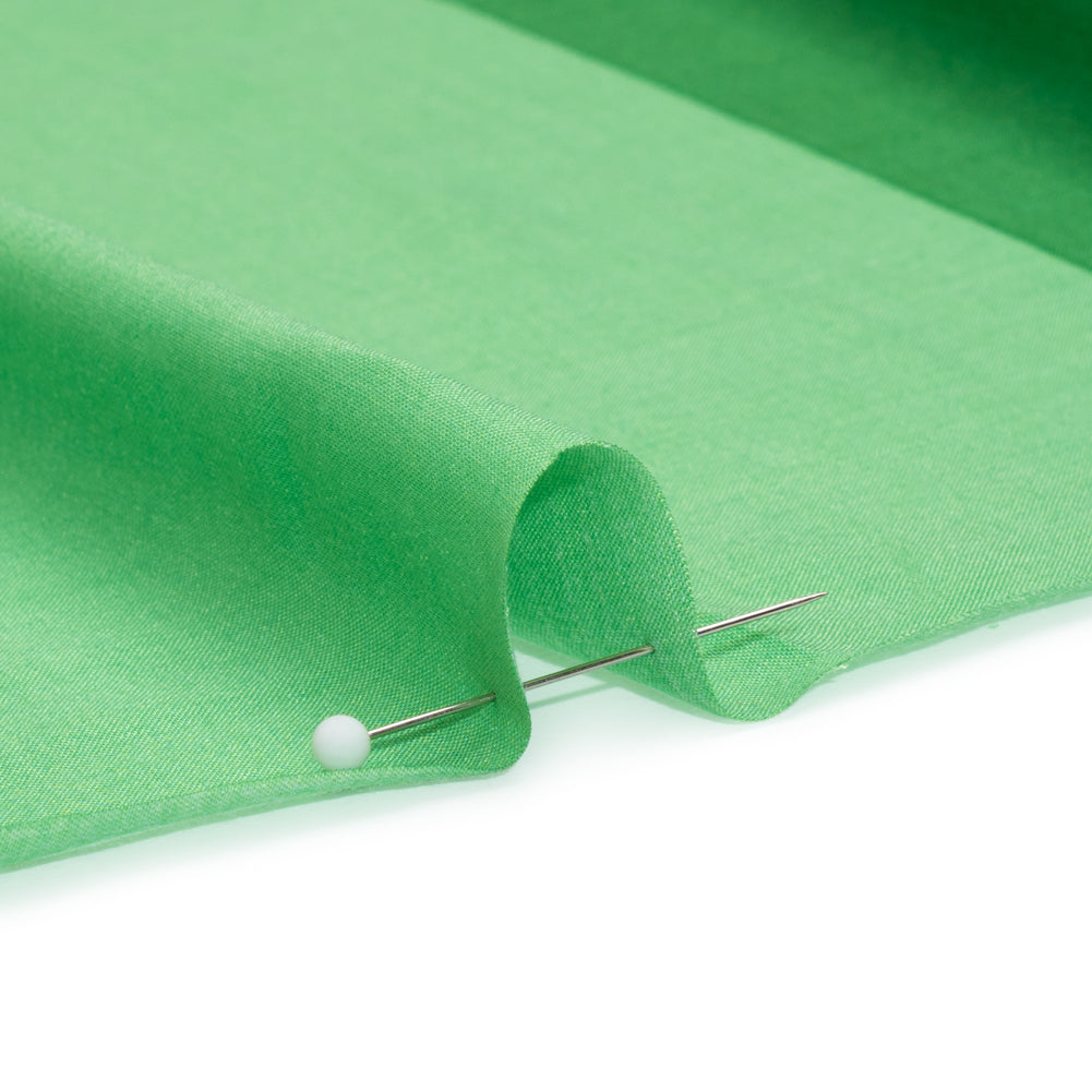 Rayon Batiste - Green Wide Stripes Folded