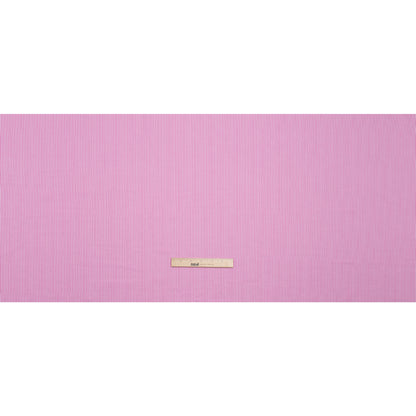 Cotton and Rayon Shirting - Rosebloom Pink and White Candy Stripes Drape