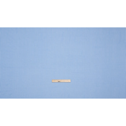 Cotton and Rayon Shirting - Blue and White Candy Stripes Drape