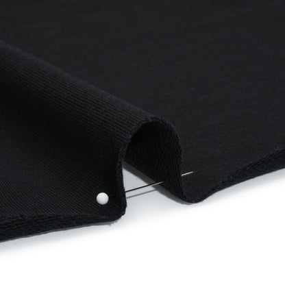 Cotton and Polyester French Terry - Black Detail