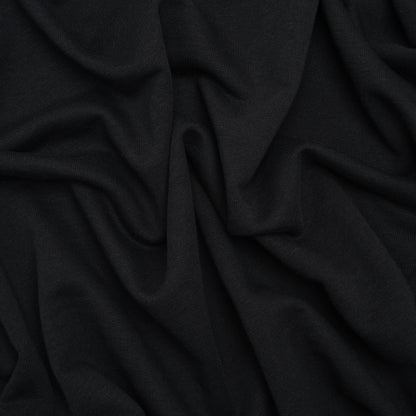 Cotton and Polyester French Terry - Black