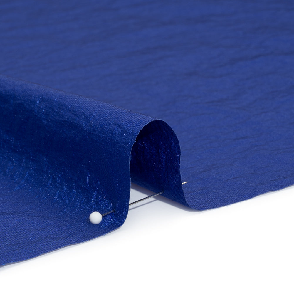 Crinkled Nylon Taffeta - Cobalt Blue Detail