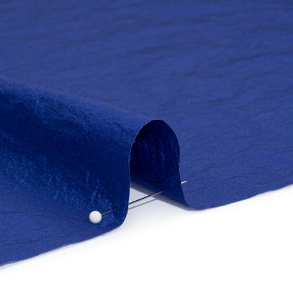 Crinkled Nylon Taffeta - Cobalt Blue Detail