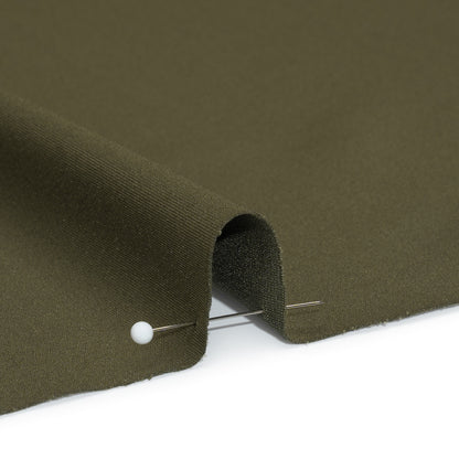 Polyester Interlock Knit - Moss Green Detail