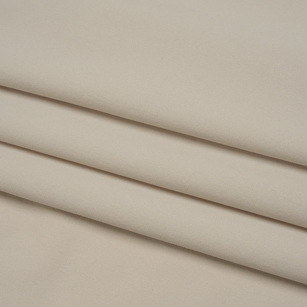 Polyester Interlock Knit - Light Stone Gray Folded