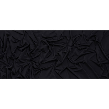 Stretch Polyester Interlock Knit - Black Full