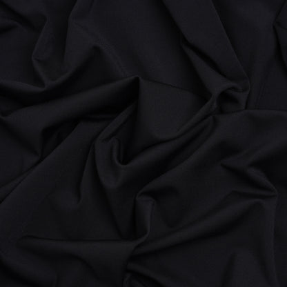 Stretch Polyester Interlock Knit - Black