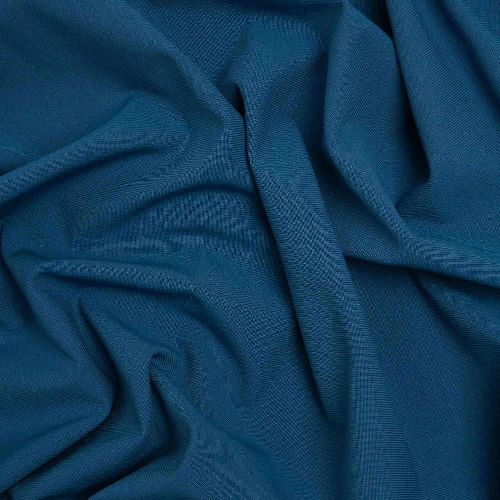 Polyester Interlock Knit - Evening Blue