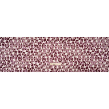 Stretch Flowers and Cranes Jacquard Print - Burgundy and White Triangles - Mood Exclusive Take Flight Full