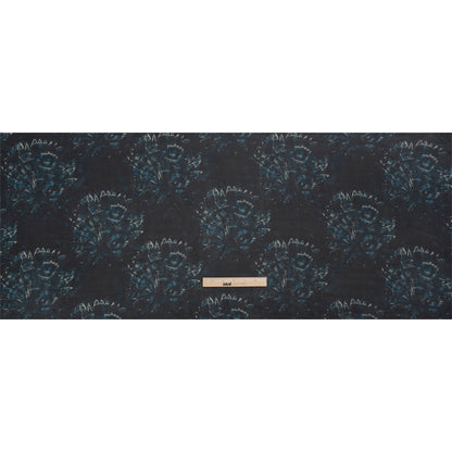 Mood Exclusive Navy All Fanned Out Viscose Chiffon Drape