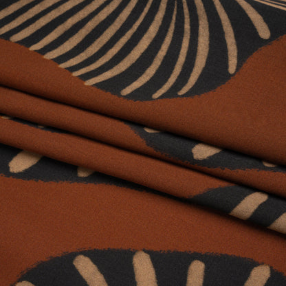 Mood Exclusive Brown Maggie's Medallions Striped Viscose Dobby Full