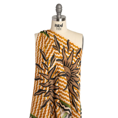 Mood Exclusive Solar Soulmate Striped Viscose Dobby Panel Detail