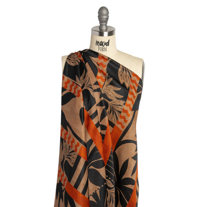 Mood Exclusive Through the Shutters Striped Viscose Dobby Panel Detail