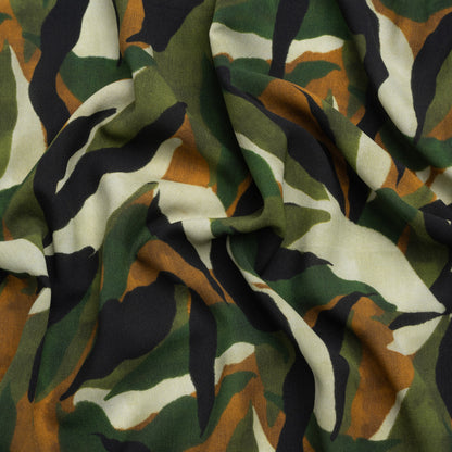 Mood Exclusive Green Drowsy in Daintree Lightweight Polyester Crepe