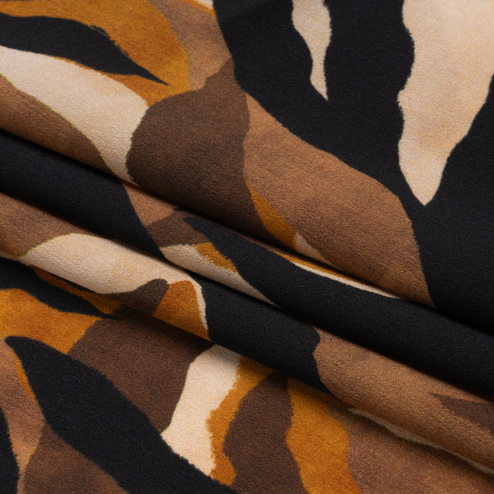 Mood Exclusive Brown Drowsy in Daintree Lightweight Polyester Crepe Folded