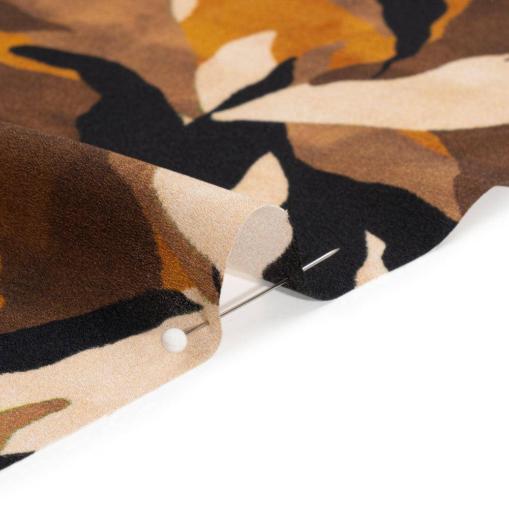 Mood Exclusive Brown Drowsy in Daintree Lightweight Polyester Crepe Detail