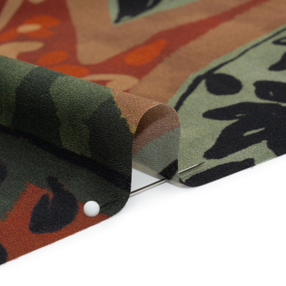 Mood Exclusive Rust Vine Time Lightweight Recycled Polyester Crepe Detail